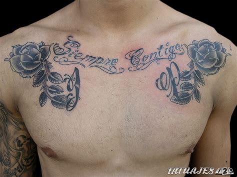 tatuajes entre el pecho|tatuajes en el pecho nombres.